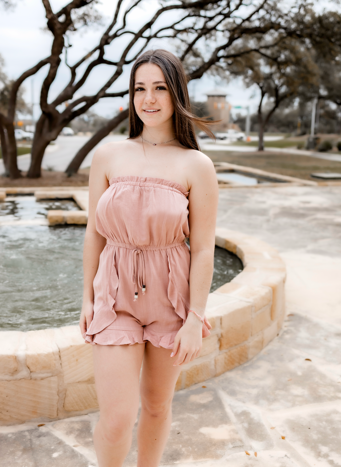 Strapless Romper