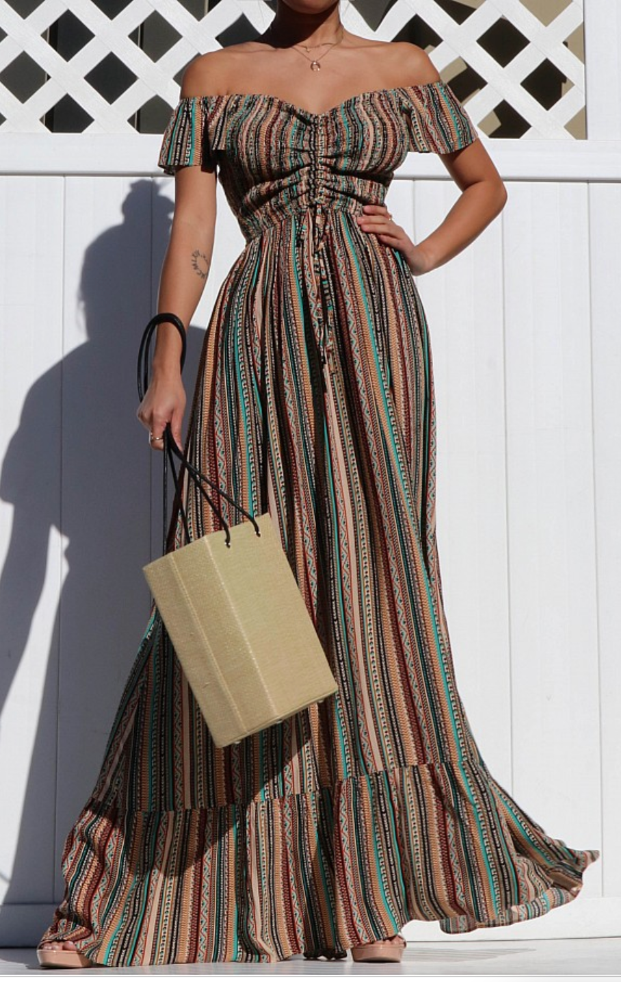 Tuscon Off Shoulder Maxi